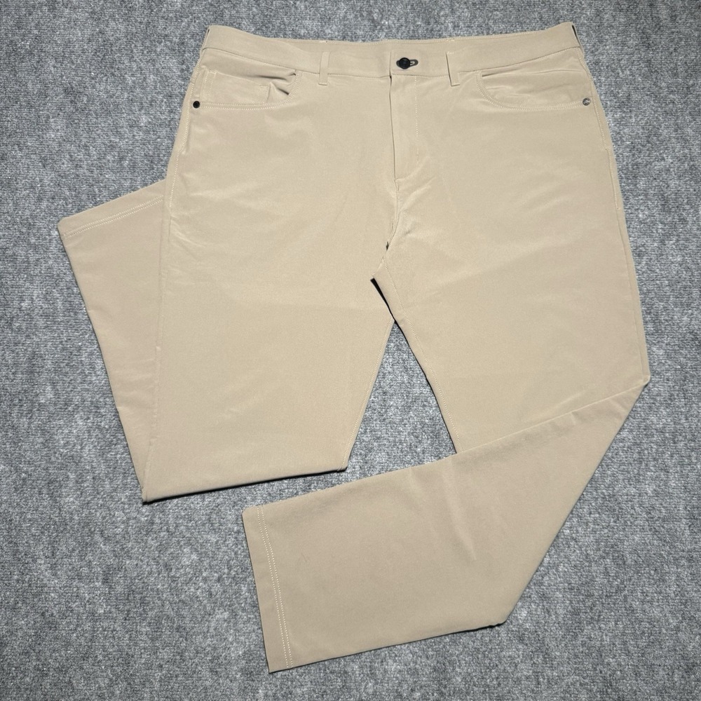 Public Rec Dealmaker Workday 2.0 Chino Pants Men Tag 40/34 Khaki Golf Fit 42x32